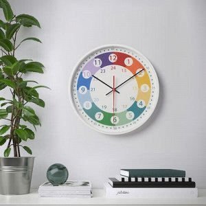 KORVTRÄD, Настенные часы, разноцветные, 28 см