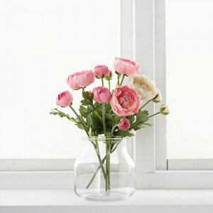 SMYCKA, искусственный цветок, Лютик/розовый, 52 см,