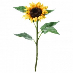 СМЫЧКА, искусственный цветок, подсолнух желтый, 51 см