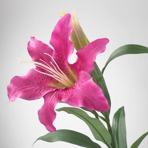 СМАЙКА, искусственный цветок, Лилия/ розовый, 85 см