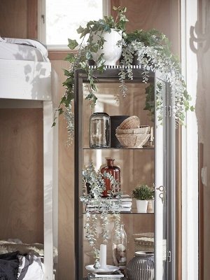 ФЕЙКА, искусственное горшечное растение, подвесное для дома и улицы/эвкалипт, 9 см.
