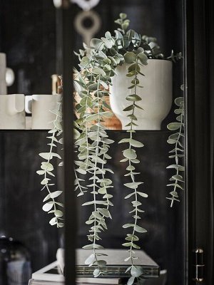ФЕЙКА, искусственное горшечное растение, подвесное для дома и улицы/эвкалипт, 9 см.