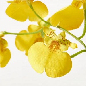 СМИЦКА, искусственный цветок, Орхидея/желтый, 65 см