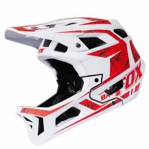 Велосипедный шлем BATFOX LA015-108-2 (L, Белый-Красный)
