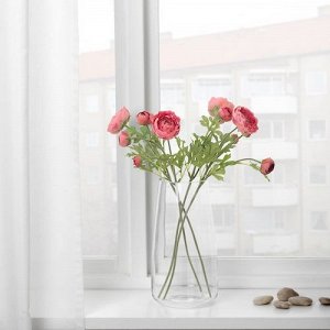 СМЫЧКА, искусственный цветок, Ранункулюс/темно-розовый, 52 см