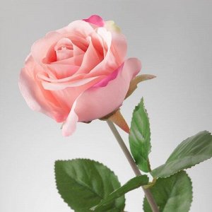 СМАЙКА, искусственный цветок, Роза/розовый, 52 см