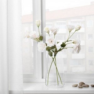 СМЫЧКА, искусственный цветок, Лизиантус/белый, 60 см