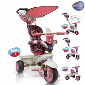 АЛс18 8000200--Велосипед 3-х колесный Smart Trike Dream Touch Steering розовый