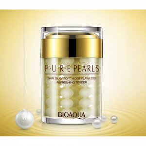 BIOAQUA, Увлажняющий крем с натуральной жемчужной пудрой Pure Pearls, 60 гр