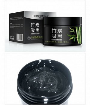 Bioaqua Маска-гель для лица черная с бамбуковым углем от черных точек 140 гр/Арт-BQY7526