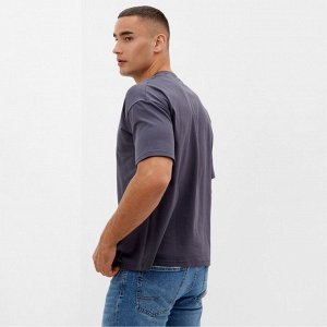 Футболка мужская из органического хлопка MINAKU OVERSIZE FIT: графит