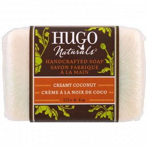 Hu*o Naturals, Мыло ручной работы, сливочный кокос, 4 унции (113 г)