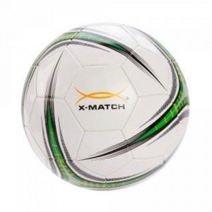 20017--Мяч футбольный X-Match , 1 слой PVC, камера резина , машин. обр. в ассорт.