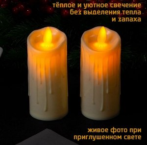 Свеча светодиодная/Ночник, 5*11 см