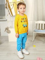 Baby Style М 108-14 Комплект для мальчиков фуфайка (футболка) с длинным рукавом и брюки