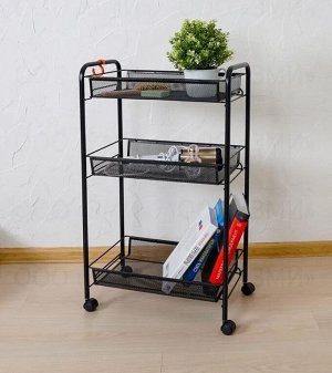 ЗМИ Этажерка на 3 корзины на колесиках &quot;Ладья 1 К&quot; 44*17*75,5см