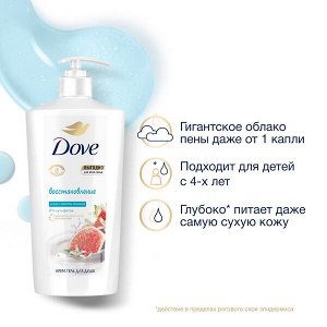 NEW ! DOVE крем-гель для душа ИНЖИР И ЛЕПЕСТКИ АПЕЛЬСИНА ДЛЯ ВСЕЙ СЕМЬИ бессульфатный с сывороткой тройного увлажнения 610 мл