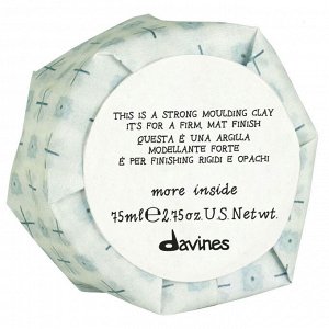 Давинес Моделирующая глина для стойкого матового финиша More Inside Strong Moulding Clay, 75 мл (Davines, More Inside)