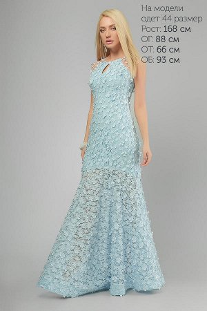 (3192) Вечернее Платье Голубое