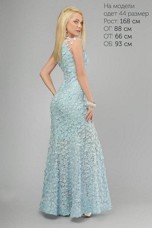 (3192) Вечернее Платье Голубое