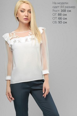(2082) Блуза Белая