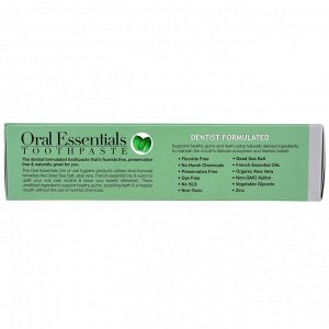 Oral Essentials, Зубная паста с цинком, оригинальная формула, 35 унции (99,2 г)