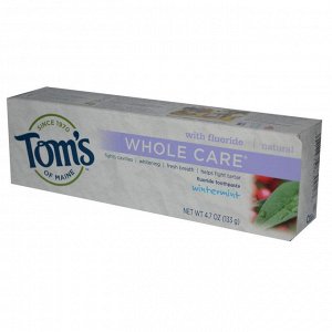 Toms of Maine, Зубная паста с фтором, вкус зимней мятной свежести, 4.7 унций (133 г)