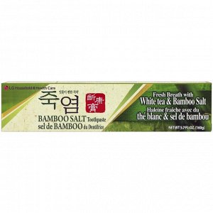 LG Household &amp - amp -  Health Care, Зубная паста с бамбуковой солью, 160 г