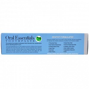 Oral Essentials, Whitening Toothpaste, With Zinc, 3.5 oz (99.2 g)
