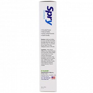 Xlear, Spry Toothpaste, Anti-Plaque Tartar Control, Fluoride Free, Cinnamon, 5 oz (141 g)