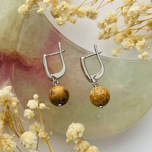 Серьги из песочной Яшмы