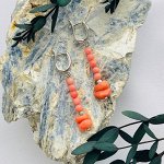 Серьги из розового Коралла
