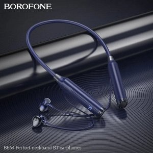 Наушники беспроводные BOROFONE BE64 Perfect Sports Bluetooth 800mAh Мощная батарея !