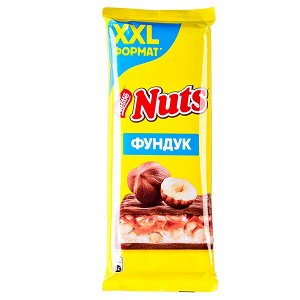 шоколад NUTS XXL формат Фундук 180 г 1/10