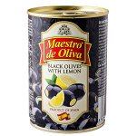 Маслины MAESTRO d&#039;O с лимоном 280 г ж/б 1 уп.х 12 шт