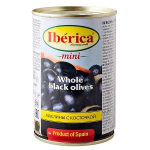 маслины IBERICA мини с косточкой 300 г ж/б 1/24