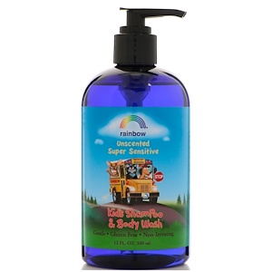 Rainbow Research, Kids Shampoo &amp - amp -  Body Wash, Unscented, 12 fl oz (360 ml)