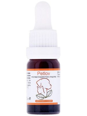 Средство глистогонное "Petlov" (Петлов) для кошек и собак, 10 мл