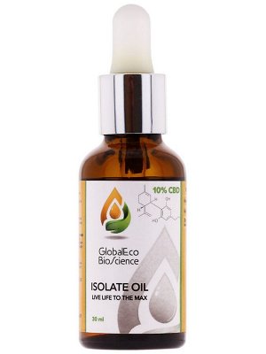 Масло CBD 10% из экстракта конопли. Защита от стресса, восстановление энергии, 30 мл