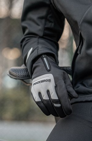 Теплые велосипедные перчатки Rockbros LK1641002001