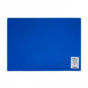 Накладка на стол пластиковая А3, 460 х 330 мм, 500 мкм, прозрачная, цвет темно-синий (подходит для ОФИСА)