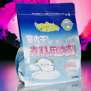 Cтиральный порошок 360г. Япония, с отбеливающим эффектом ROCKET SOAP ROOM DRY для сушки в помещении для белого и цветного белья с устойчивыми красителями. Япония