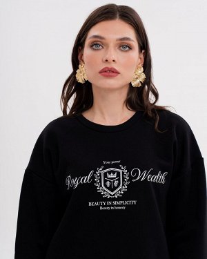 Свитшот удлинённый из флиса USF001