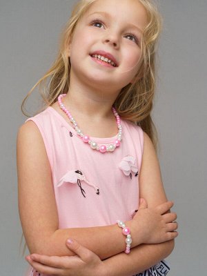 Комплект аксессуаров для девочек: бусы, браслет