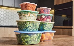 Набор контейнеров для продуктов «Прованс» №2 (СВЧ) 0,6л; 1,0л; 1,7л; 2,5л (4шт)