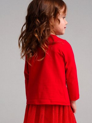 Фуфайка детская трикотажная для девочек (футболка с длинными рукавами)