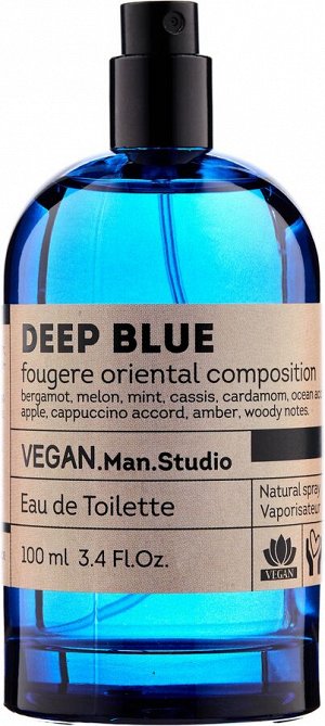 NEW Туалетная вода Vegan Man Studio Deep Blue (Веган Мэн Студио Дип Блю) 100 мл мужская