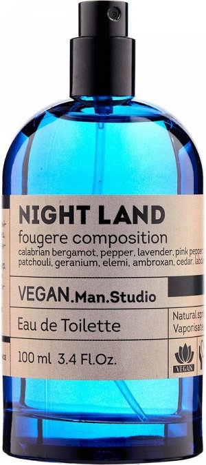 NEW Туалетная вода Vegan Man Studio Night Land (Веган Мэн Студио Найт Лэнд) 100 мл мужская