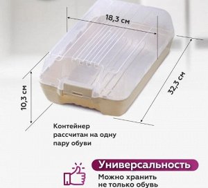 Коробки прозрачные для хранения женской и детской обуви