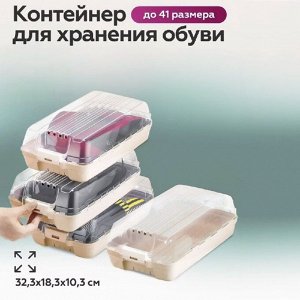 Коробки прозрачные для хранения женской и детской обуви
